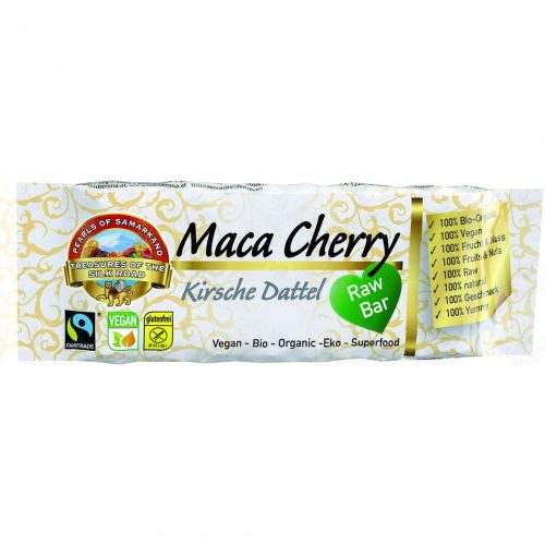 Pearls of Samarkand BIO Maca-Cseresznye 40g paleo szelet