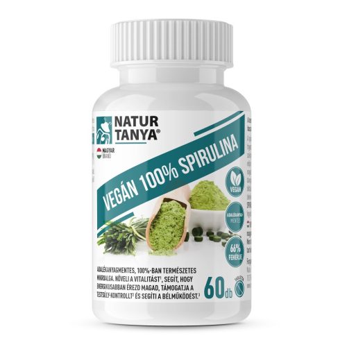 Natur Tanya Vegán 100% Spirulina 60 tabletta
