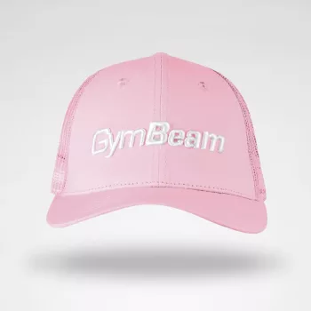 GymBeam Mesh Panel Cap babarózsaszín baseball sapka