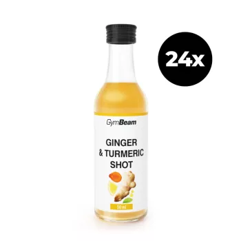 GymBeam Gyömbér és Kurkuma Shot 1 karton (50mlx24db)