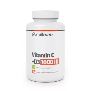 GymBeam C-vitamin + D3 1000 IU 90 kapszula