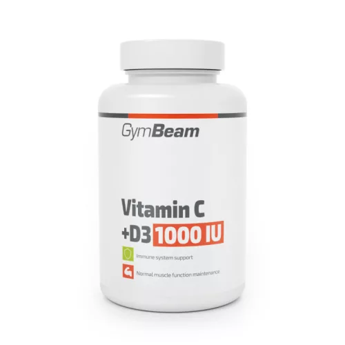 GymBeam C-vitamin + D3 1000 IU 90 kapszula