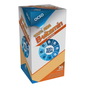 OCSO 100% RDA B-Vitamin komplex 30 tabletta