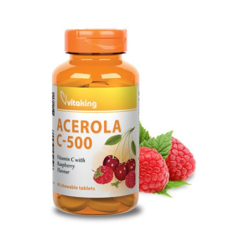 Vitaking C-500mg Acerola 40 rágótabletta